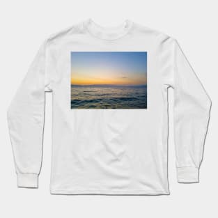 Sunset Above The Lake Horizon Long Sleeve T-Shirt